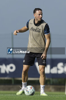 2024-07-11 - Napoli's Kosovar defender Amir Rrahmani controls the ball during SSC Napoli's 2024-25 preseason training camp in val di sole in Trentino, Dimaro Folgarida

 - SSC NAPOLI TRAINING - OTHER - SOCCER