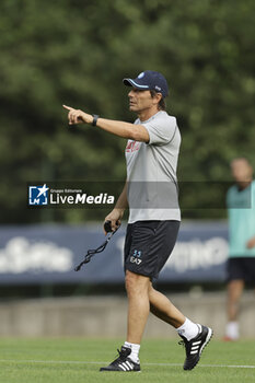 2024-07-11 - Napoli’s Italian coach Antonio Conte gesticulate during SSC Napoli's 2024-25 preseason training camp in val di sole in Trentino, Dimaro Folgarida

 - SSC NAPOLI TRAINING - OTHER - SOCCER