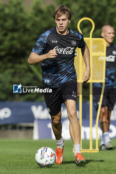 2024-07-11 - Napoli's Italian midfielder Alessio Zerbin controls the ball during SSC Napoli's 2024-25 preseason training camp in val di sole in Trentino, Dimaro Folgarida

 - SSC NAPOLI TRAINING - OTHER - SOCCER