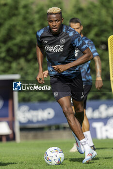 2024-07-11 - Napoli's Nigerian forward Victor Osimhen during SSC Napoli's 2024-25 preseason training camp in val di sole in Trentino, Dimaro Folgarida

 - SSC NAPOLI TRAINING - OTHER - SOCCER