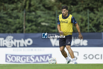 2024-07-11 - Napoli's Argentinian forward Giovanni Simeone controls the ball during SSC Napoli's 2024-25 preseason training camp in val di sole in Trentino, Dimaro Folgarida

 - SSC NAPOLI TRAINING - OTHER - SOCCER