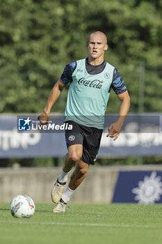 2024-07-11 - Napoli's Norwegian defender Leo Ostigard controls the ball during SSC Napoli's 2024-25 preseason training camp in val di sole in Trentino, Dimaro Folgarida

 - SSC NAPOLI TRAINING - OTHER - SOCCER