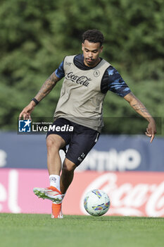 2024-07-11 - Napoli's Belgian forward Cyril Ngonge controls the ball during SSC Napoli's 2024-25 preseason training camp in val di sole in Trentino, Dimaro Folgarida

 - SSC NAPOLI TRAINING - OTHER - SOCCER