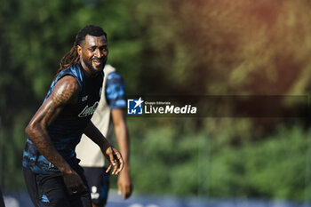 2024-07-11 - Napoli's Cameroonian midfielder Andre Frank Zambo Anguissa looks during SSC Napoli's 2024-25 preseason training camp in val di sole in Trentino, Dimaro Folgarida

 - SSC NAPOLI TRAINING - OTHER - SOCCER