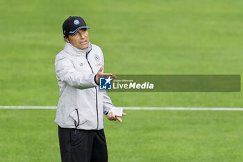 2024-07-12 - Napoli’s Italian coach Antonio Conte gesticulate during SSC Napoli's 2024-25 preseason training camp in val di sole in Trentino, Dimaro Folgarida

 - SSC NAPOLI TRAINING - OTHER - SOCCER