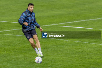 2024-07-12 - Napoli's Kosovar defender Amir Rrahmani controls the ball during SSC Napoli's 2024-25 preseason training camp in val di sole in Trentino, Dimaro Folgarida

 - SSC NAPOLI TRAINING - OTHER - SOCCER