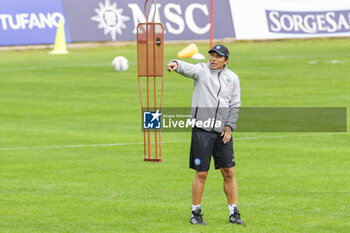 2024-07-12 - Napoli’s Italian coach Antonio Conte gesticulate during SSC Napoli's 2024-25 preseason training camp in val di sole in Trentino, Dimaro Folgarida

 - SSC NAPOLI TRAINING - OTHER - SOCCER