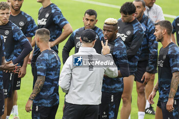 2024-07-12 - Napoli's Nigerian forward Victor Osimhen during SSC Napoli's 2024-25 preseason training camp in val di sole in Trentino, Dimaro Folgarida

 - SSC NAPOLI TRAINING - OTHER - SOCCER