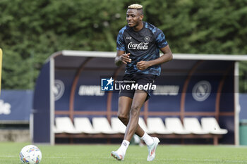 2024-07-12 - Napoli's Nigerian forward Victor Osimhen controls the ball during SSC Napoli's 2024-25 preseason training camp in val di sole in Trentino, Dimaro Folgarida

 - SSC NAPOLI TRAINING - OTHER - SOCCER