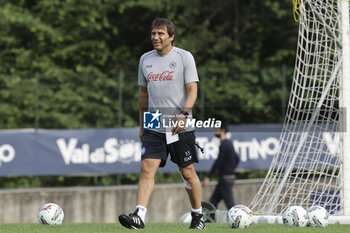 2024-07-12 - Napoli’s Italian coach Antonio Conte looks during SSC Napoli's 2024-25 preseason training camp in val di sole in Trentino, Dimaro Folgarida

 - SSC NAPOLI TRAINING - OTHER - SOCCER