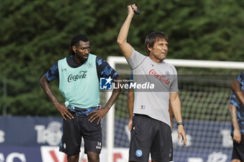 2024-07-12 - Napoli’s Italian coach Antonio Conte gesticulate during SSC Napoli's 2024-25 preseason training camp in val di sole in Trentino, Dimaro Folgarida

 - SSC NAPOLI TRAINING - OTHER - SOCCER