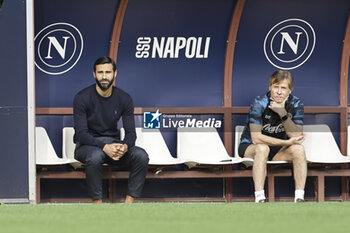 2024-07-12 - Lele Oriali, coordinator technical staff (R) and SSC Napoli’s club manager Antonio Sinicropi during SSC Napoli's 2024-25 preseason training camp in val di sole in Trentino, Dimaro Folgarida

 - SSC NAPOLI TRAINING - OTHER - SOCCER