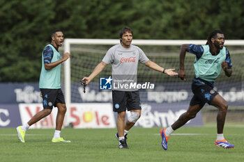 2024-07-12 - Napoli’s Italian coach Antonio Conte gesticulate during SSC Napoli's 2024-25 preseason training camp in val di sole in Trentino, Dimaro Folgarida

 - SSC NAPOLI TRAINING - OTHER - SOCCER