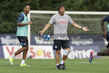 2024-07-12 - Napoli’s Italian coach Antonio Conte gesticulate during SSC Napoli's 2024-25 preseason training camp in val di sole in Trentino, Dimaro Folgarida

 - SSC NAPOLI TRAINING - OTHER - SOCCER