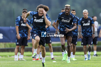 2024-07-13 - Napoli's Nigerian forward Victor Osimhen during SSC Napoli's 2024-25 preseason training camp in val di sole in Trentino, Dimaro Folgarida

 - SSC NAPOLI TRAINING - OTHER - SOCCER