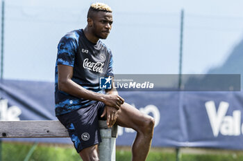 2024-07-13 - Napoli's Nigerian forward Victor Osimhen during SSC Napoli's 2024-25 preseason training camp in val di sole in Trentino, Dimaro Folgarida

 - SSC NAPOLI TRAINING - OTHER - SOCCER