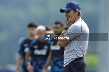 2024-07-13 - Napoli’s Italian coach Antonio Conte during SSC Napoli's 2024-25 preseason training camp in val di sole in Trentino, Dimaro Folgarida

 - SSC NAPOLI TRAINING - OTHER - SOCCER