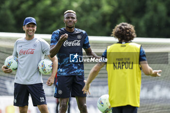 2024-07-13 - Napoli's Nigerian forward Victor Osimhen during SSC Napoli's 2024-25 preseason training camp in val di sole in Trentino, Dimaro Folgarida

 - SSC NAPOLI TRAINING - OTHER - SOCCER