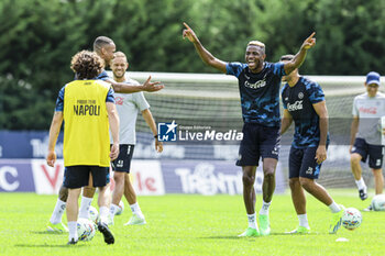 2024-07-13 - Napoli's Nigerian forward Victor Osimhen during SSC Napoli's 2024-25 preseason training camp in val di sole in Trentino, Dimaro Folgarida

 - SSC NAPOLI TRAINING - OTHER - SOCCER