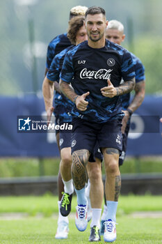 2024-07-13 - Napoli's Italian forward Matteo Politano during SSC Napoli's 2024-25 preseason training camp in val di sole in Trentino, Dimaro Folgarida

 - SSC NAPOLI TRAINING - OTHER - SOCCER