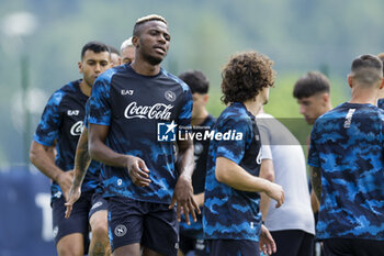 2024-07-13 - Napoli's Nigerian forward Victor Osimhen during SSC Napoli's 2024-25 preseason training camp in val di sole in Trentino, Dimaro Folgarida

 - SSC NAPOLI TRAINING - OTHER - SOCCER