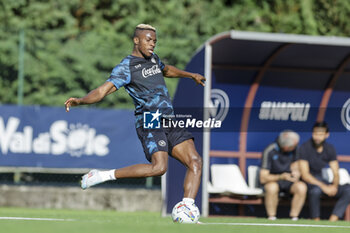 2024-07-13 - Napoli's Nigerian forward Victor Osimhen during SSC Napoli's 2024-25 preseason training camp in val di sole in Trentino, Dimaro Folgarida

 - SSC NAPOLI TRAINING - OTHER - SOCCER