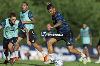 2024-07-13 - Napoli's Italian defender Leonardo Spinazzola during SSC Napoli's 2024-25 preseason training camp in val di sole in Trentino, Dimaro Folgarida

 - SSC NAPOLI TRAINING - OTHER - SOCCER