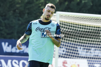 2024-07-14 - Napoli's Italian midfielder Gianluca Gaetano during SSC Napoli's 2024-25 preseason training camp in val di sole in Trentino, Dimaro Folgarida

 - SSC NAPOLI TRAINING - OTHER - SOCCER