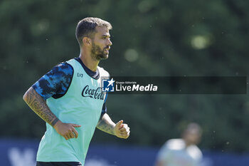 2024-07-14 - Napoli's Italian defender Leonardo Spinazzola during SSC Napoli's 2024-25 preseason training camp in val di sole in Trentino, Dimaro Folgarida

 - SSC NAPOLI TRAINING - OTHER - SOCCER