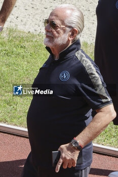 2024-07-14 - SSC Napoli President Aurelio De Laurentiis during SSC Napoli's 2024-25 preseason training camp in val di sole in Trentino, Dimaro Folgarida

 - SSC NAPOLI TRAINING - OTHER - SOCCER