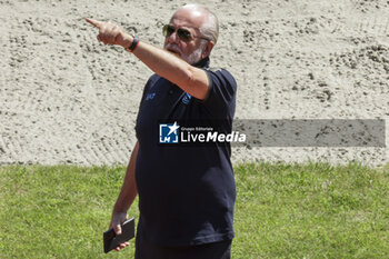 2024-07-14 - SSC Napoli President Aurelio De Laurentiis during SSC Napoli's 2024-25 preseason training camp in val di sole in Trentino, Dimaro Folgarida

 - SSC NAPOLI TRAINING - OTHER - SOCCER