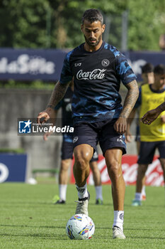 2024-07-14 - Napoli's Italian defender Leonardo Spinazzola during SSC Napoli's 2024-25 preseason training camp in val di sole in Trentino, Dimaro Folgarida

 - SSC NAPOLI TRAINING - OTHER - SOCCER