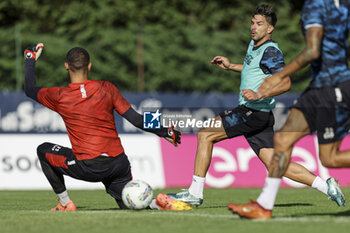 2024-07-14 - Napoli's Argentinian forward Giovanni Simeone during SSC Napoli's 2024-25 preseason training camp in val di sole in Trentino, Dimaro Folgarida

 - SSC NAPOLI TRAINING - OTHER - SOCCER