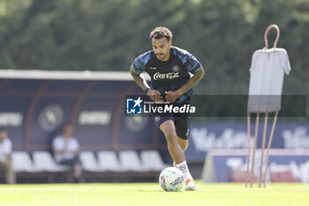 2024-07-15 - Napoli's Belgian forward Cyril Ngonge controls the ball during SSC Napoli's 2024-25 preseason training camp in val di sole in Trentino, Dimaro Folgarida

 - SSC NAPOLI TRAINING - OTHER - SOCCER