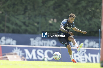 2024-07-15 - Napoli's Belgian forward Cyril Ngonge controls the ball during SSC Napoli's 2024-25 preseason training camp in val di sole in Trentino, Dimaro Folgarida

 - SSC NAPOLI TRAINING - OTHER - SOCCER