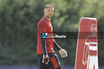 2024-07-15 - Napoli's Italian goalkeeper Elia Caprile during SSC Napoli's 2024-25 preseason training camp in val di sole in Trentino, Dimaro Folgarida

 - SSC NAPOLI TRAINING - OTHER - SOCCER