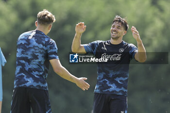 2024-07-15 - Napoli's Argentinian forward Giovanni Simeone during SSC Napoli's 2024-25 preseason training camp in val di sole in Trentino, Dimaro Folgarida

 - SSC NAPOLI TRAINING - OTHER - SOCCER