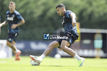 2024-07-15 - Napoli's Moroccan forward Walid Cheddira during SSC Napoli's 2024-25 preseason training camp in val di sole in Trentino, Dimaro Folgarida

 - SSC NAPOLI TRAINING - OTHER - SOCCER