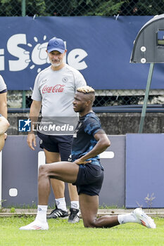 2024-07-17 - Napoli's Nigerian forward Victor Osimhen during SSC Napoli's 2024-25 preseason training camp in val di sole in Trentino, Dimaro Folgarida

 - SSC NAPOLI TRAINING - OTHER - SOCCER