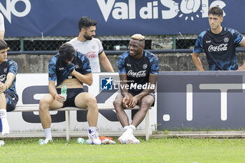 2024-07-17 - Napoli's Nigerian forward Victor Osimhen during SSC Napoli's 2024-25 preseason training camp in val di sole in Trentino, Dimaro Folgarida

 - SSC NAPOLI TRAINING - OTHER - SOCCER