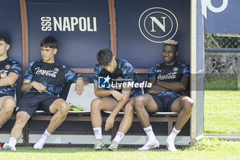 2024-07-17 - Napoli's Nigerian forward Victor Osimhen during SSC Napoli's 2024-25 preseason training camp in val di sole in Trentino, Dimaro Folgarida

 - SSC NAPOLI TRAINING - OTHER - SOCCER