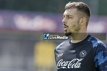 2024-07-17 - Napoli's Italian midfielder Gianluca Gaetano during SSC Napoli's 2024-25 preseason training camp in val di sole in Trentino, Dimaro Folgarida

 - SSC NAPOLI TRAINING - OTHER - SOCCER