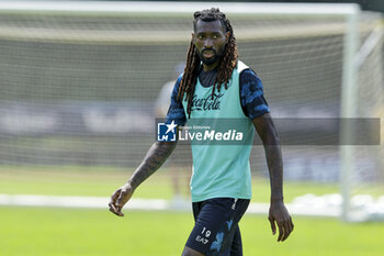 2024-07-17 - Napoli's Cameroonian midfielder Andre Frank Zambo Anguissa during SSC Napoli's 2024-25 preseason training camp in val di sole in Trentino, Dimaro Folgarida

 - SSC NAPOLI TRAINING - OTHER - SOCCER