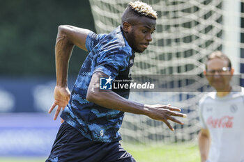 2024-07-18 - Napoli's Nigerian forward Victor Osimhen during SSC Napoli's 2024-25 preseason training camp in val di sole in Trentino, Dimaro Folgarida

 - SSC NAPOLI TRAINING - OTHER - SOCCER