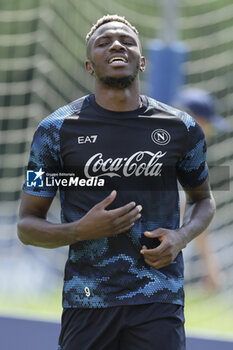 2024-07-18 - Napoli's Nigerian forward Victor Osimhen during SSC Napoli's 2024-25 preseason training camp in val di sole in Trentino, Dimaro Folgarida

 - SSC NAPOLI TRAINING - OTHER - SOCCER