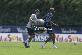 2024-07-18 - Napoli's Nigerian forward Victor Osimhen during SSC Napoli's 2024-25 preseason training camp in val di sole in Trentino, Dimaro Folgarida

 - SSC NAPOLI TRAINING - OTHER - SOCCER