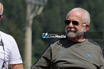 2024-07-18 - President of ssc napoli Aurelio de laurentiis during SSC Napoli's 2024-25 preseason training camp in val di sole in Trentino, Dimaro Folgarida

 - SSC NAPOLI TRAINING - OTHER - SOCCER