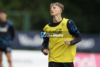 2024-07-19 - Napoli's Danish midfielder Jesper Lindstrom looks during SSC Napoli's 2024-25 preseason training camp in val di sole in Trentino, Dimaro Folgarida

 - SSC NAPOLI TRAINING - OTHER - SOCCER