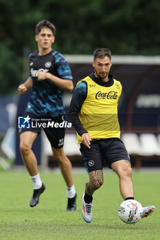 2024-07-19 - Napoli's Italian forward Matteo Politano controls the ball during SSC Napoli's 2024-25 preseason training camp in val di sole in Trentino, Dimaro Folgarida

 - SSC NAPOLI TRAINING - OTHER - SOCCER