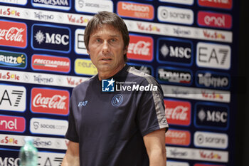 2024-07-13 - Press conference of Napoli’s Italian coach Antonio Conte during SSC Napoli's 2024-25 preseason training camp in val di sole in Trentino, Dimaro Folgarida

 - SSC NAPOLI PRESS CONFERENCE - OTHER - SOCCER